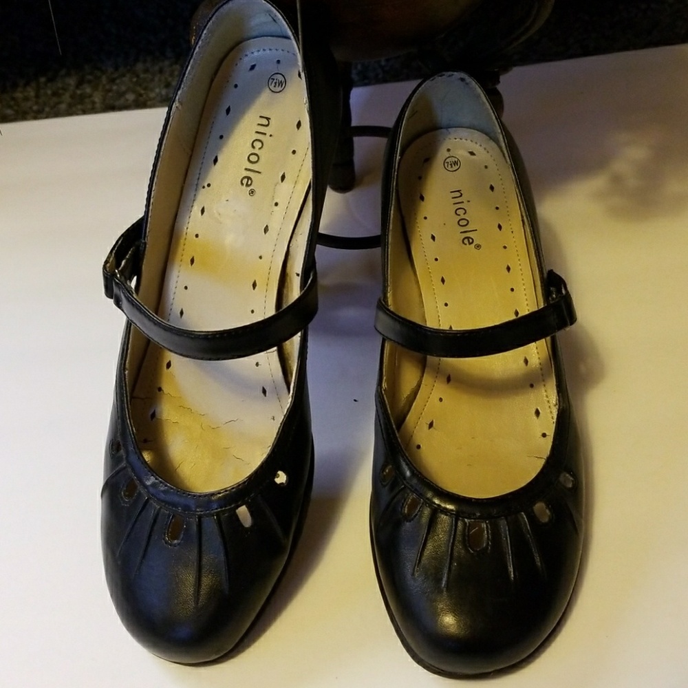 Black Nicole mary jane shoes